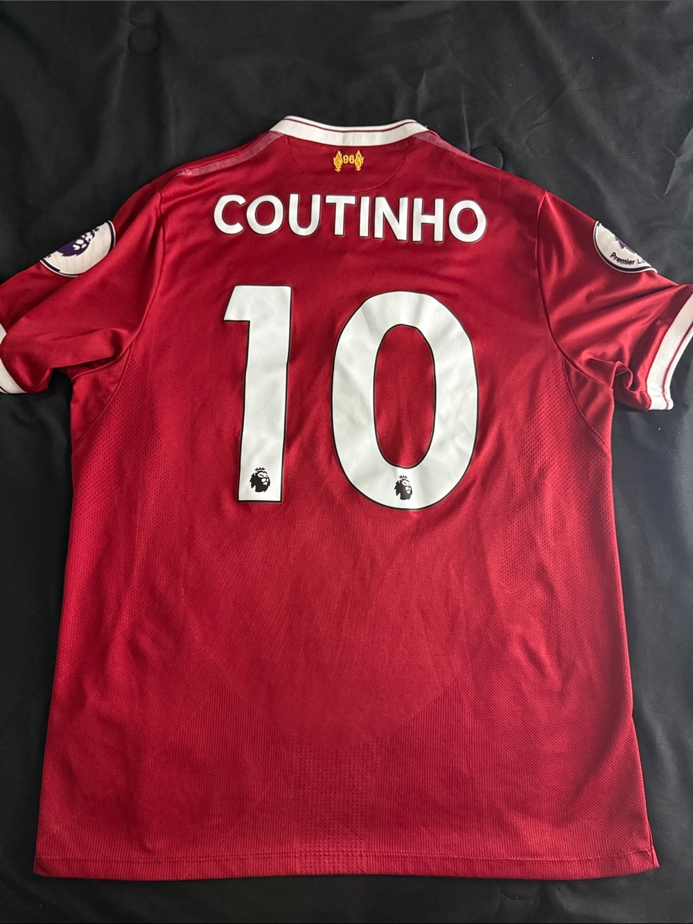 Liverpool FC #10 Philippe Coutinho 2017-18 New Balance Home Premier League Kit